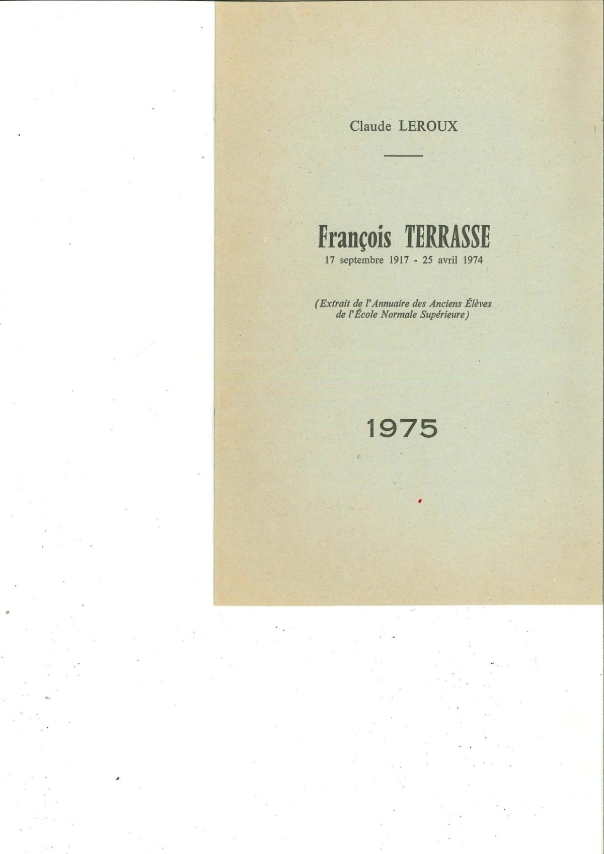 Extrait de l&rsquo;annuaire des anciens élèves de l&rsquo;ENS