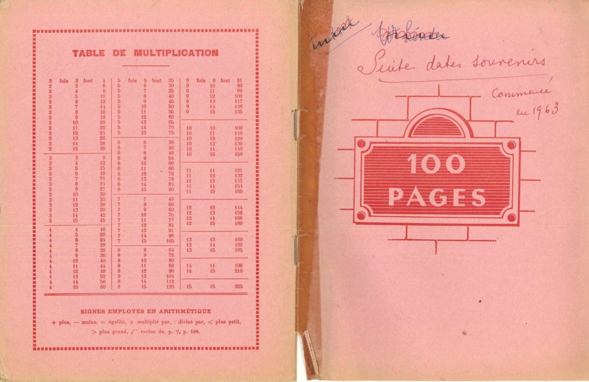 recueil de dates de Raymonde TERRASSE (1963-1969)