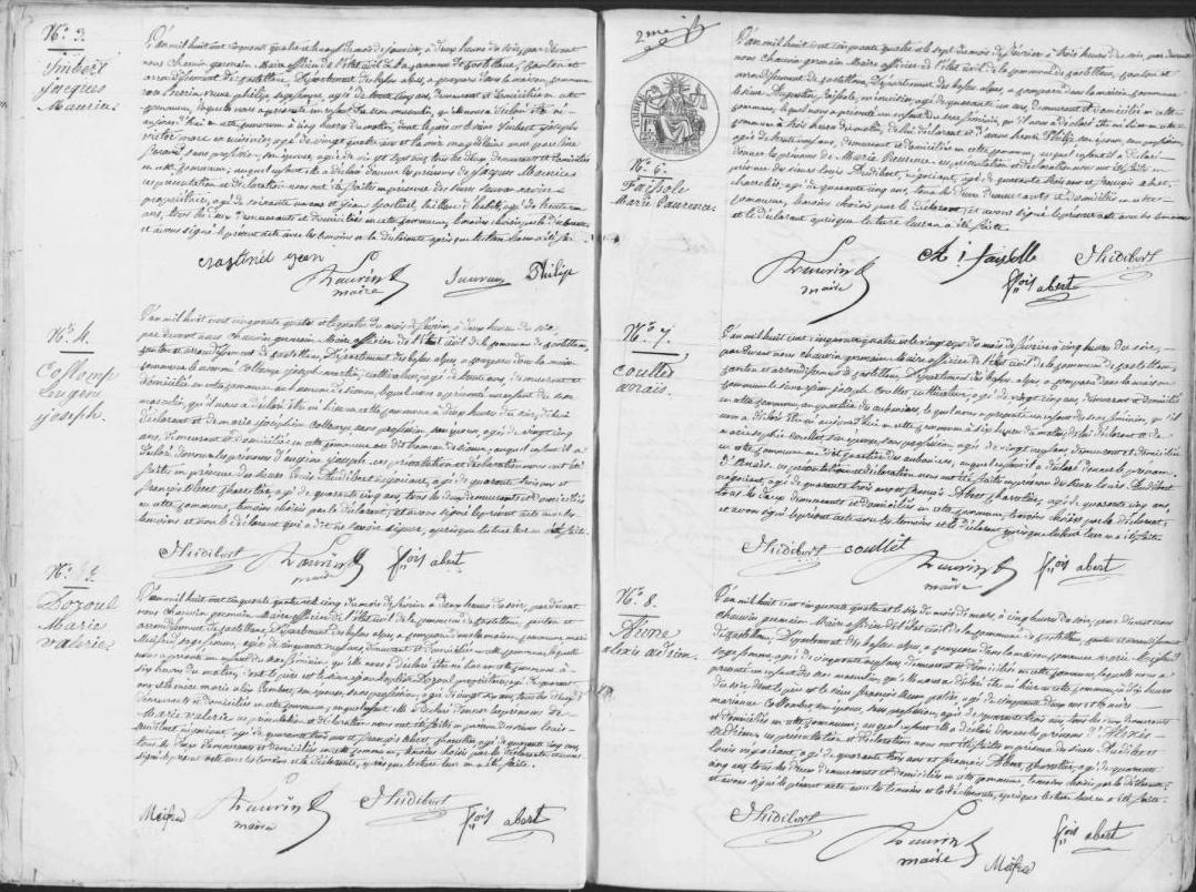 Acte de naissance d&rsquo;Adrien AUNE