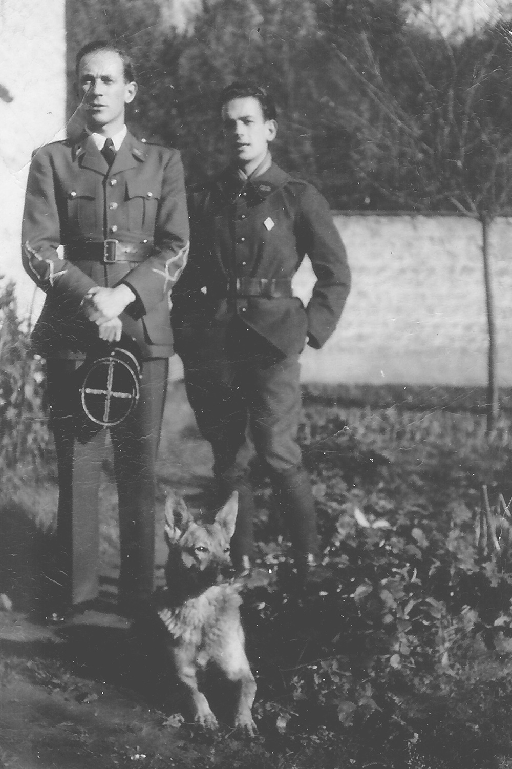 Jacques et François TERRASSE avec Diane (Chien d&rsquo;André)