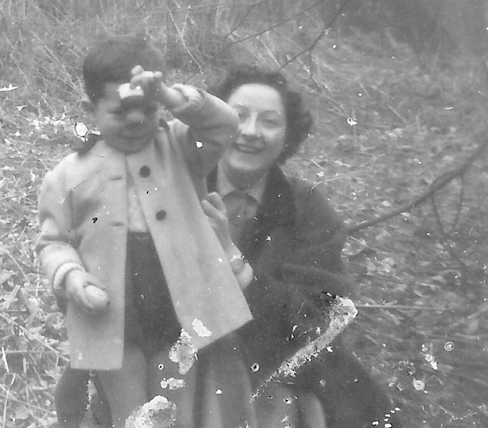 Paulette TERRASSE et Jean-Luc ROUDIER à Pâques 1955