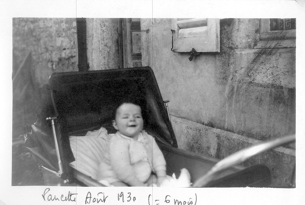 Paulette TERRASSE en août 1930 (6 mois)