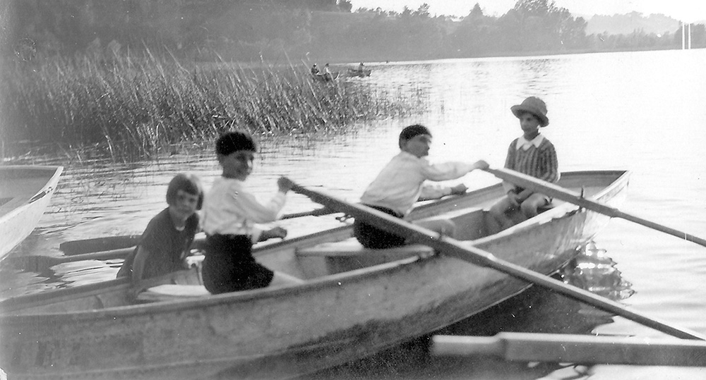 François, Jacques et Marie-Louise TERRASSE au lac d&rsquo;Aiguebelette