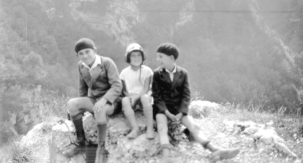 François, Jacques et Marie-Louise TERRASSE au lac d&rsquo;Aiguebelette
