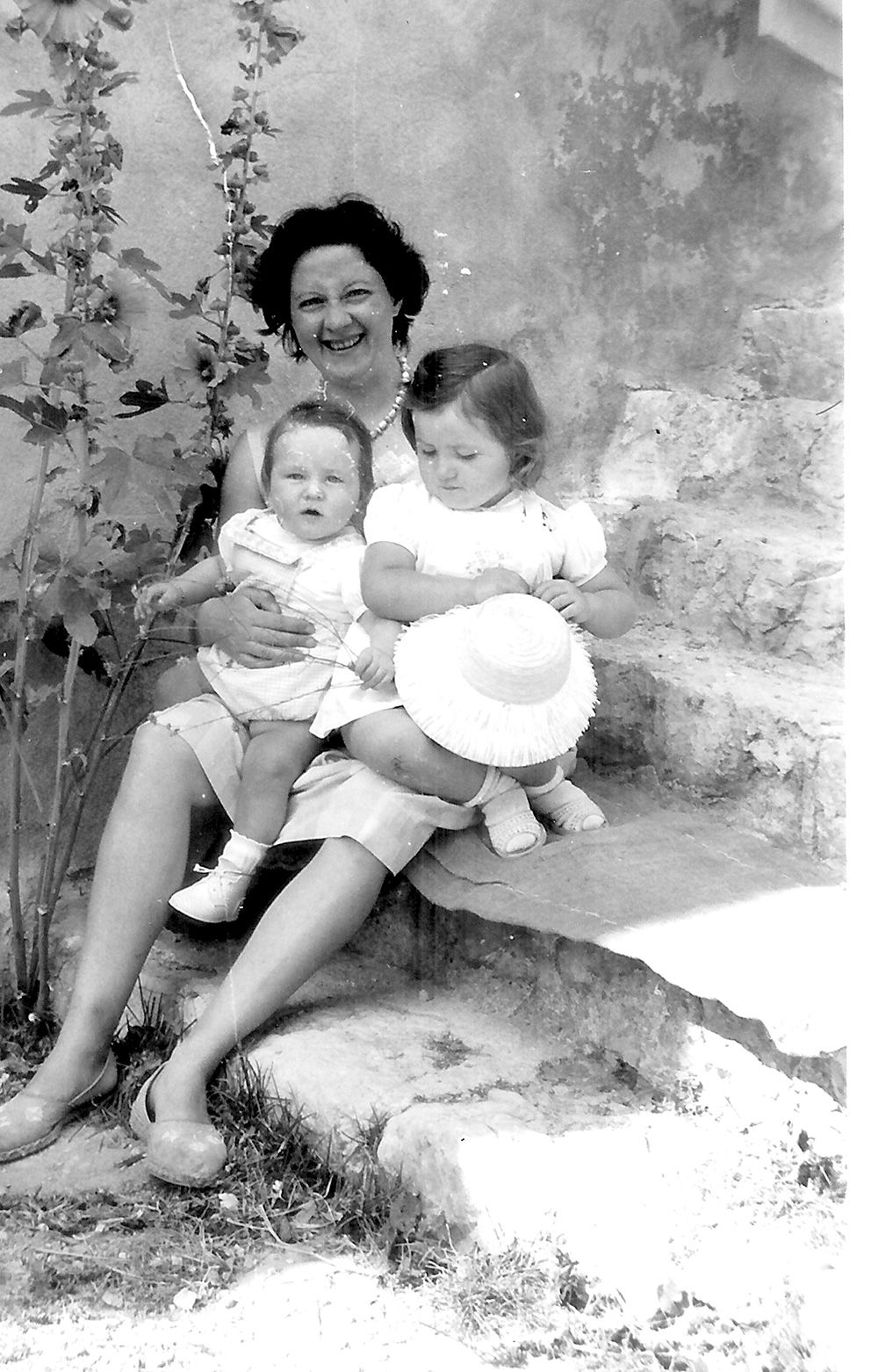 Paulette TERRASSE et ses enfants : Laurence et Thierry