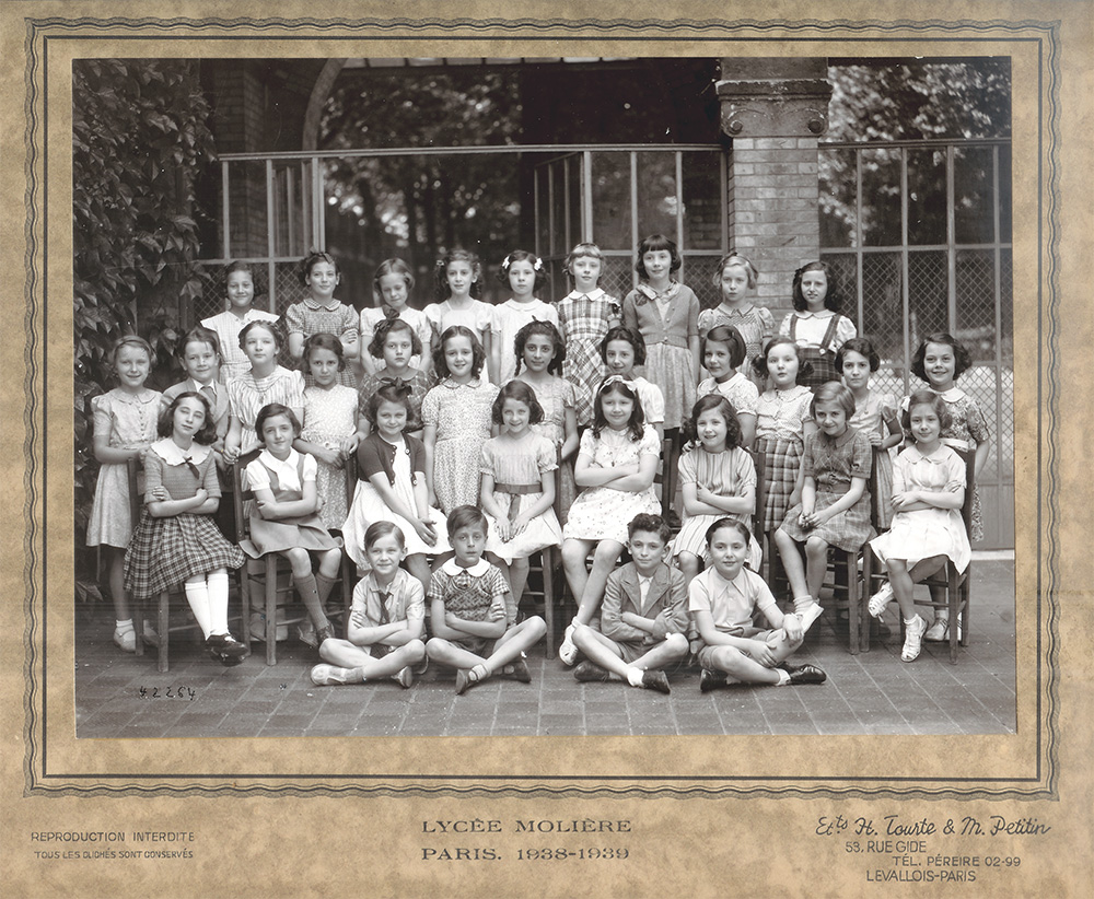Classe de 9ème au lycée Molière 1939