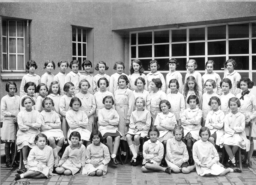 Paulette TERRASSE en classe de 7ème au Lycée Camille See en 1937