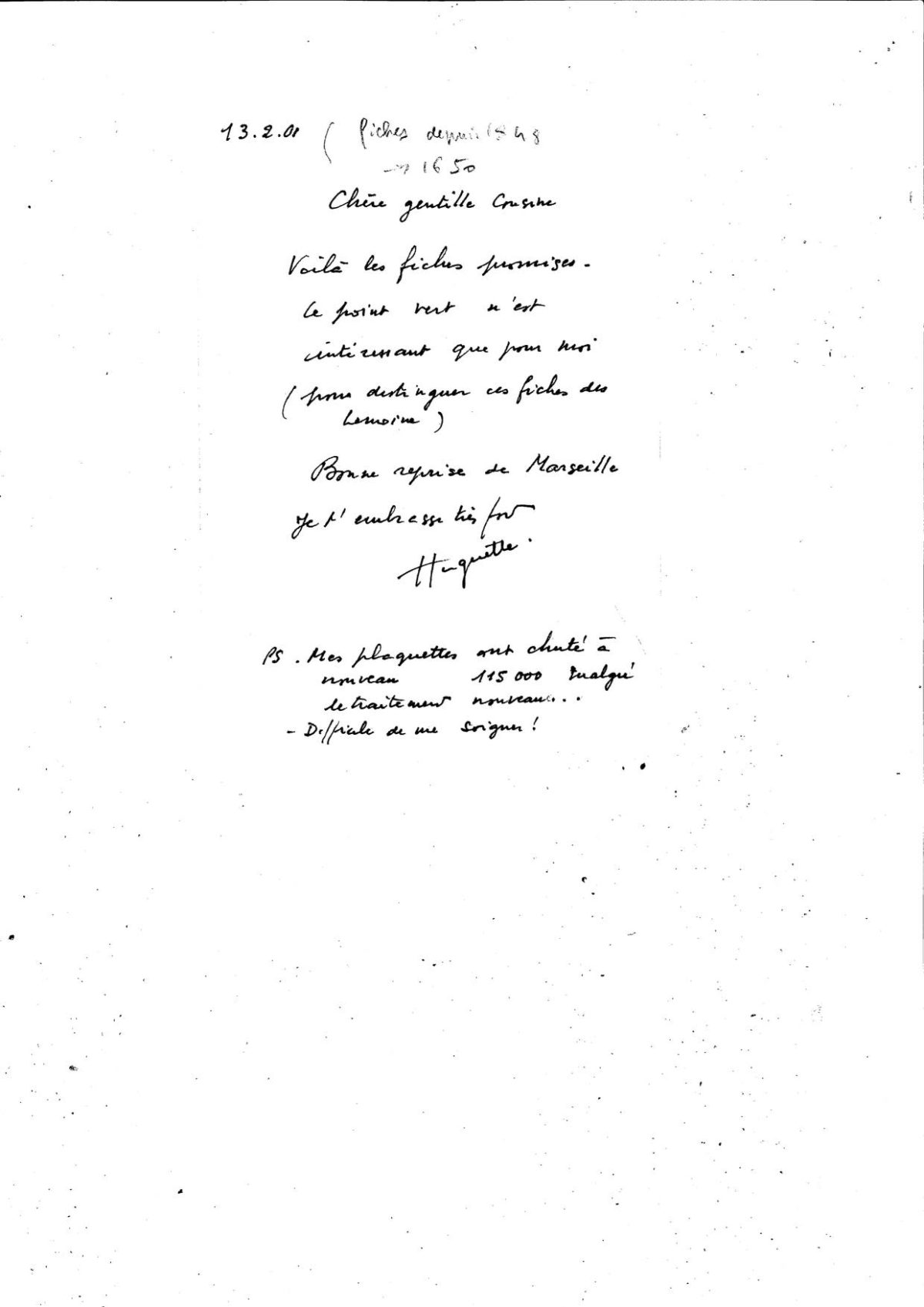 fiches nominatives de Huguette LEMOINE depuis 1650