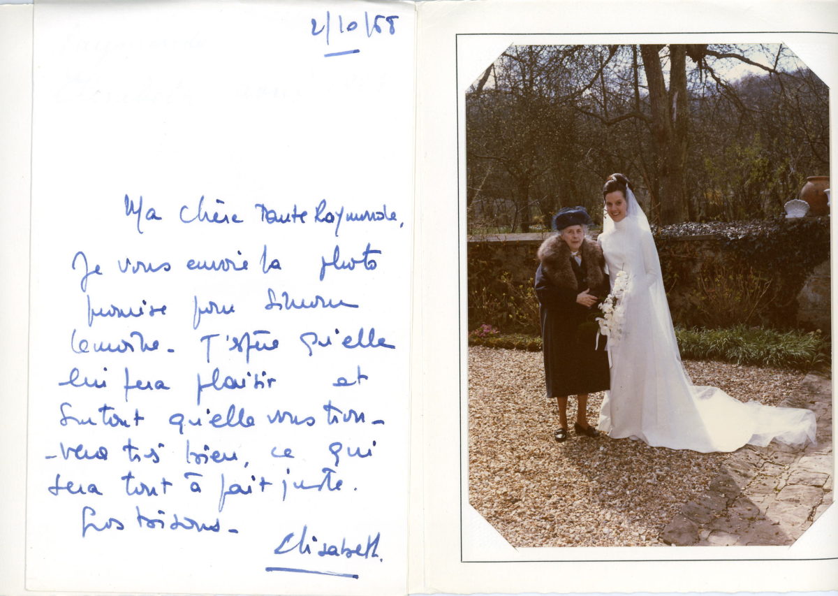 Lettre de Marie-Elisabeth GORDOWSKI à sa tante